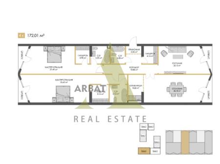 Фото Квартира, 4 комн, 170 м², 2/3 эт., 2023 г.п.
